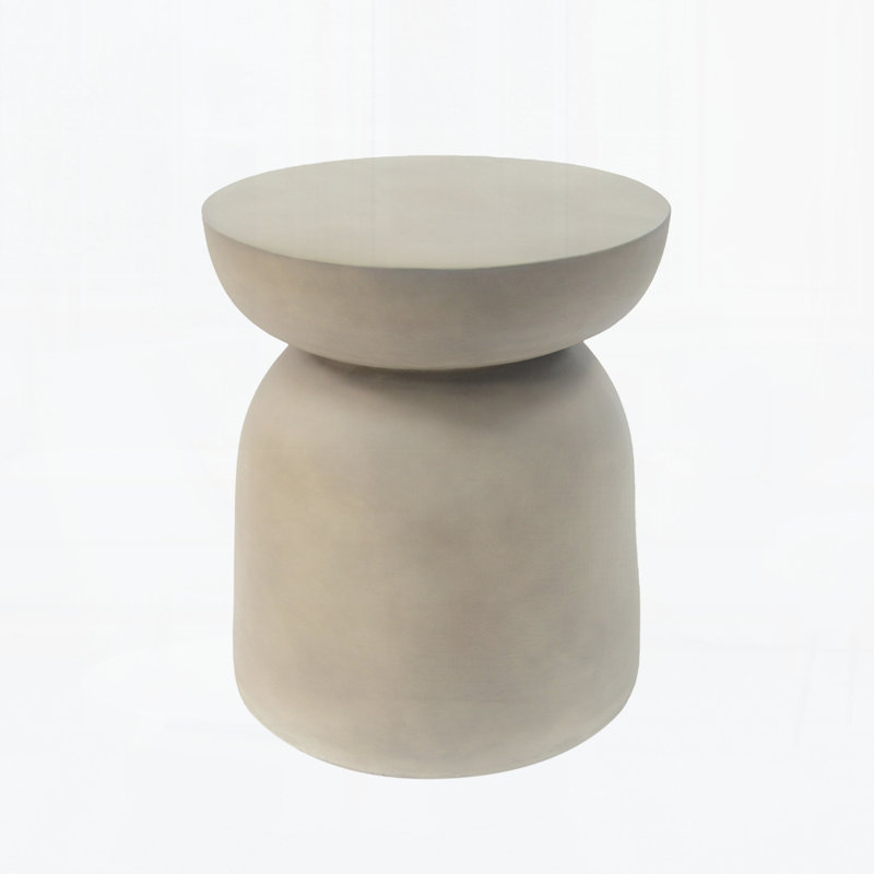 Outdoor Round Top MGO Drum Sidetable