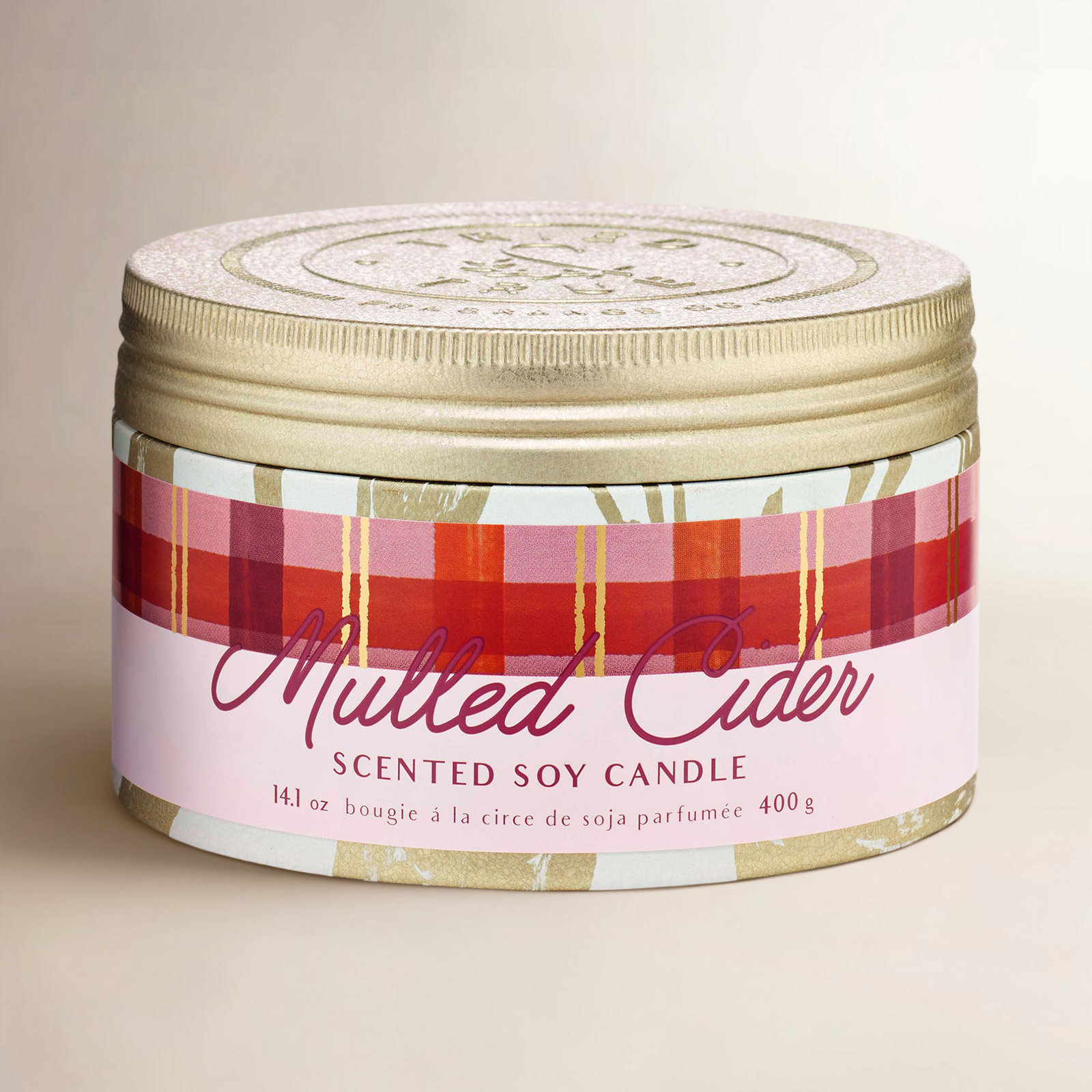 Tried & True Holiday Mulled Cider Candle, Large Tin