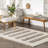 Jasmina High/Low Striped Shag Area Rug-1713139188