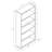 Besiana 70.75"H 5-Tier Open Back Bookcase-1924264464