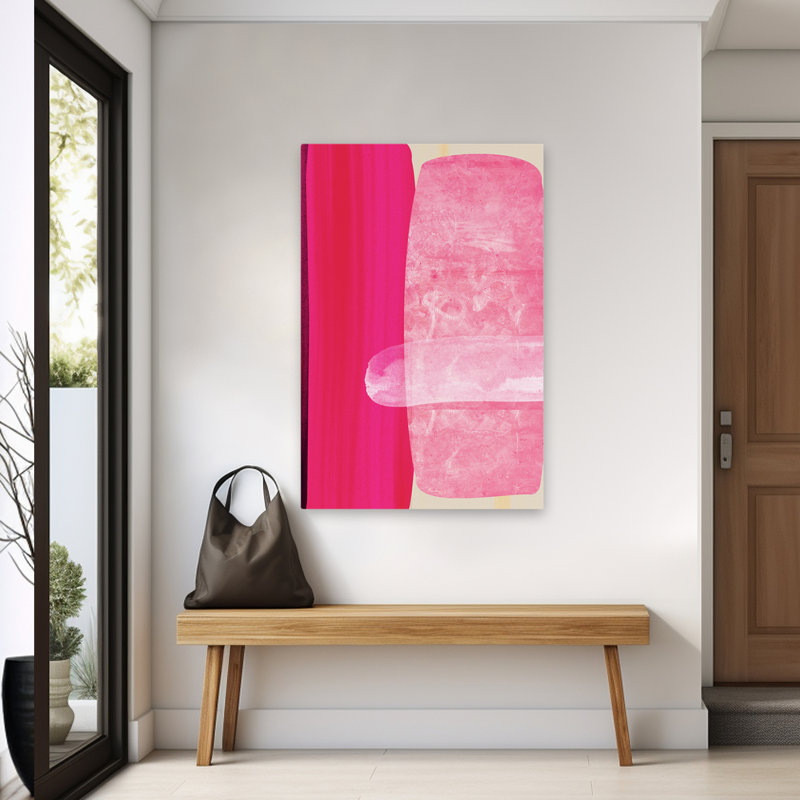 Douces montagnes ondulantes II - paysage abstrait, peinture d'art sur les collines, H 60 po x l 40 po
