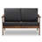 Drogin 50'' Faux Leather Loveseat