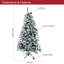 6' H Artificial Fir Christmas Tree