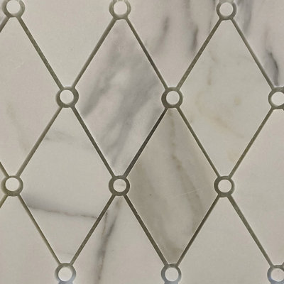 Calacatta 2.5" x 4.5" Marble Mosaic Wall & Floor Tile
