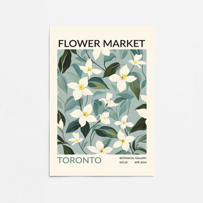 Toronto Flower Market Print