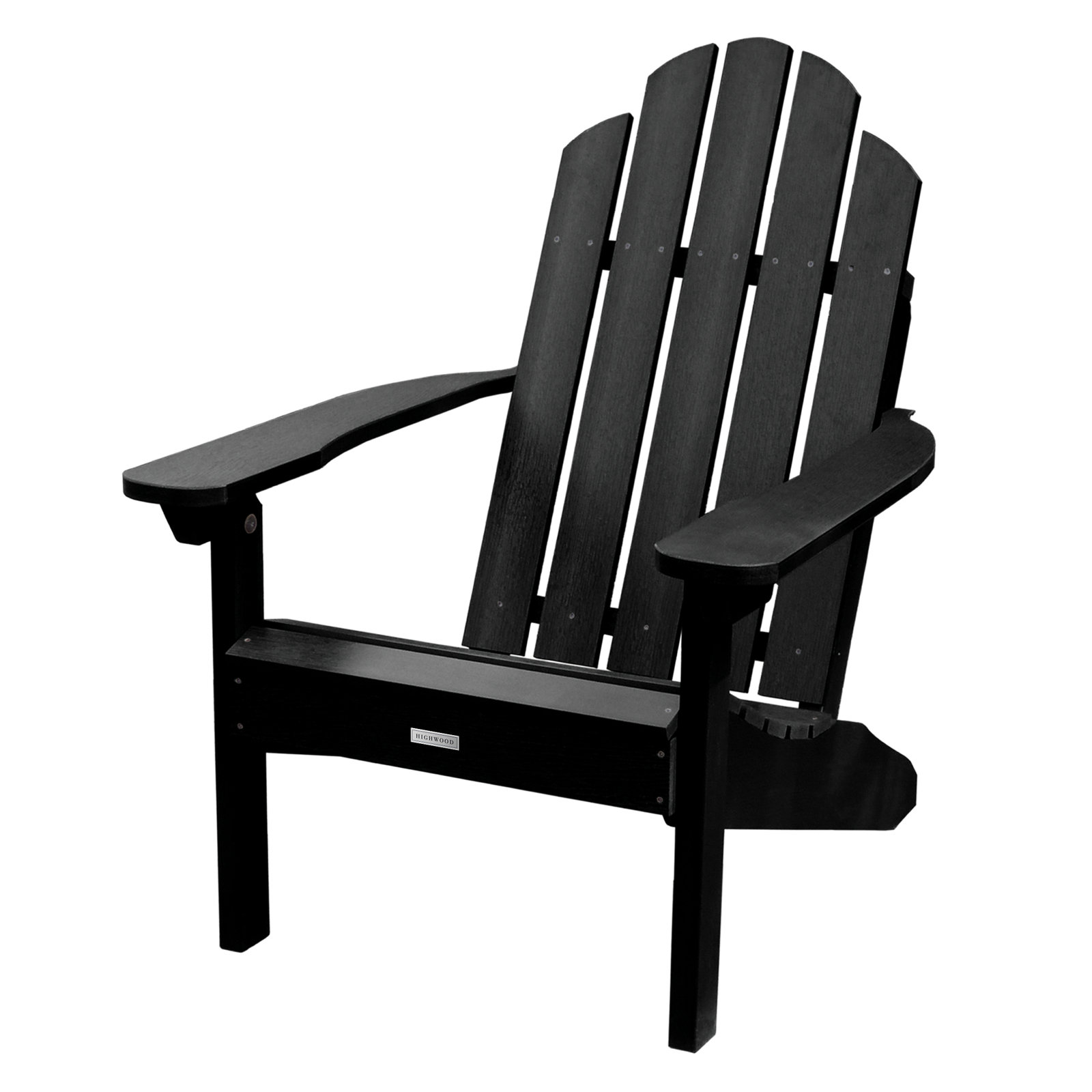 Leis Outdoor Adirondack Chair, Black