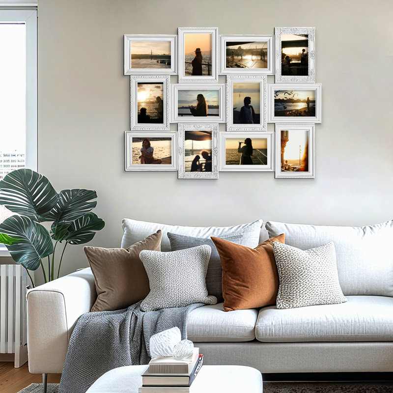Ensemble de 12 cadres photo Heilman, White