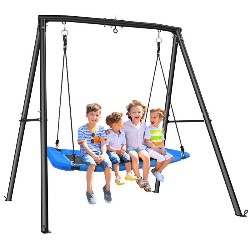 Klo Kick Metal Swing Set with 1 Swing(s), Blue