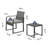 2-Person Wicker Patio Conversation Set – with Cushions & Coffee Table-1457799881