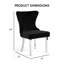Monroe Diamond Pattern Upholstered Side Chairs With Gold Frame (Set Of 2)-179854862-179854848