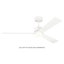 Ventilateur de plafond standard à 3 pales Martrell avec pièces de contrôle de ventilateur incluses-75885278-87900162-111282299