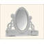 Miroir à bijoux blanc