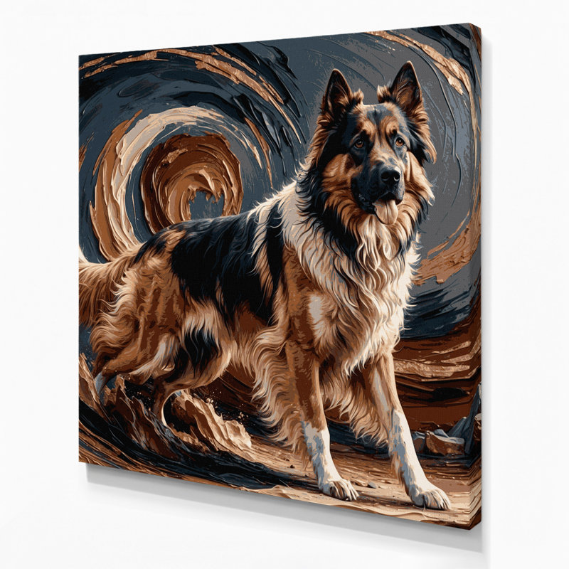 «Dogs Anatolian Shepherd Brown», art mural sur toile, H 12 po x l 12 po