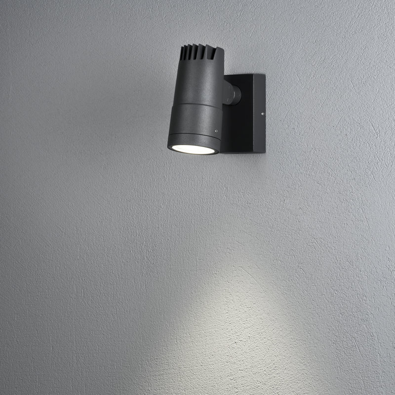 Anthracite Integrated LED Outdoor Wall Lantern