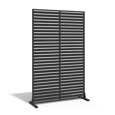Extra-Sturdy 72" Room Divider – Windproof Outdoor/Indoor Privacy Screen With 0.8" Quiet Panels & Secure Ground Stakes by GlasFlength