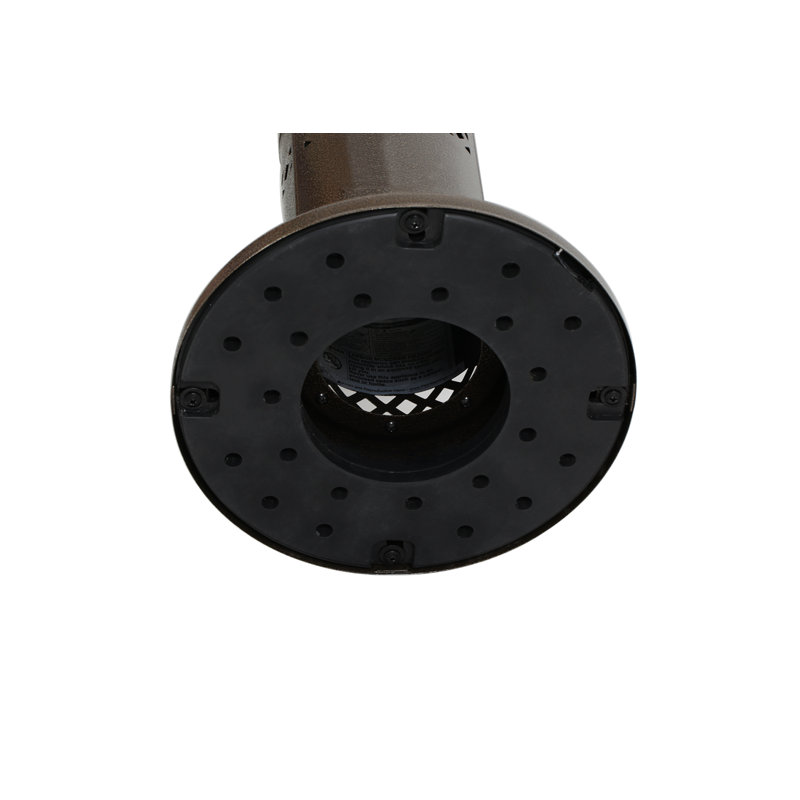 Bronze and Silver Tabletop Propane Patio Heater with Emergency Shut Off