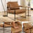 Mirsade 27.09'' W Leather Upholstered Accent Armchair-866108817