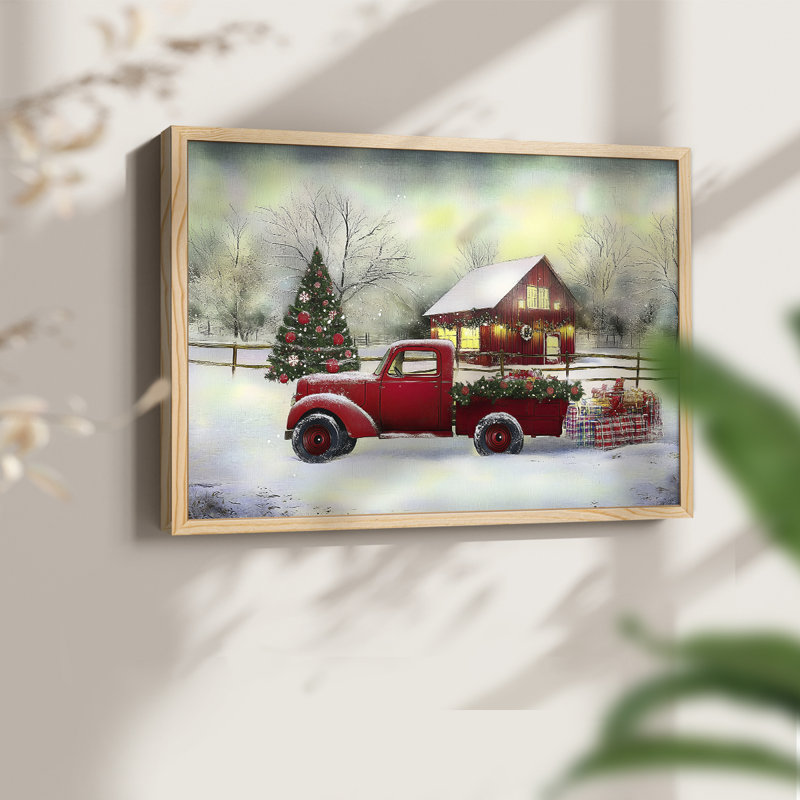 Art de Noël - CCxx - reproduction encadrée, Naturel, H 11 po x l 14 po