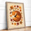 Autumn Fox Asleep Boho - Framed Print-1073081357-1073081352