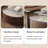 Light luxury simple round rock table-106905264