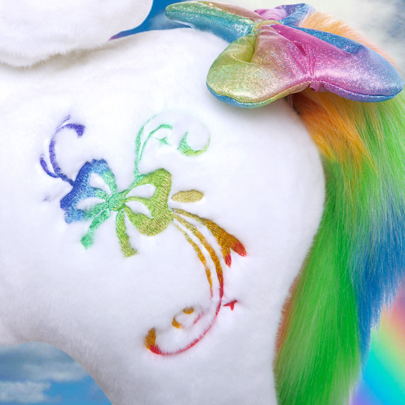 Unicorn Ride On Toy Rainbow Model X, 29.9" H x 12.8" W x 30.7" D