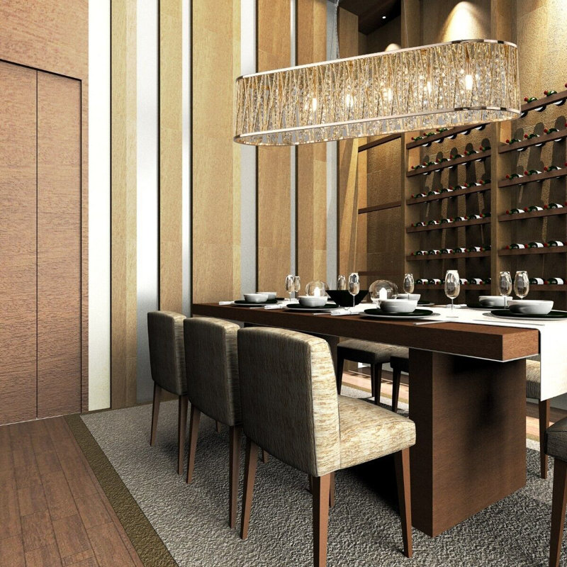 Asla 6 - Light Kitchen Island Pendant, Gold