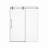 56"-60"W*72" H Frameless Single Sliding Shower Door – 5/16" (8Mm) Clear Tempered Glass, Bypass Design-123404564