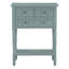 Console étroite, canapé mince avec trois tiroirs de rangement et tablette inférieure (bleu clair)-580956072