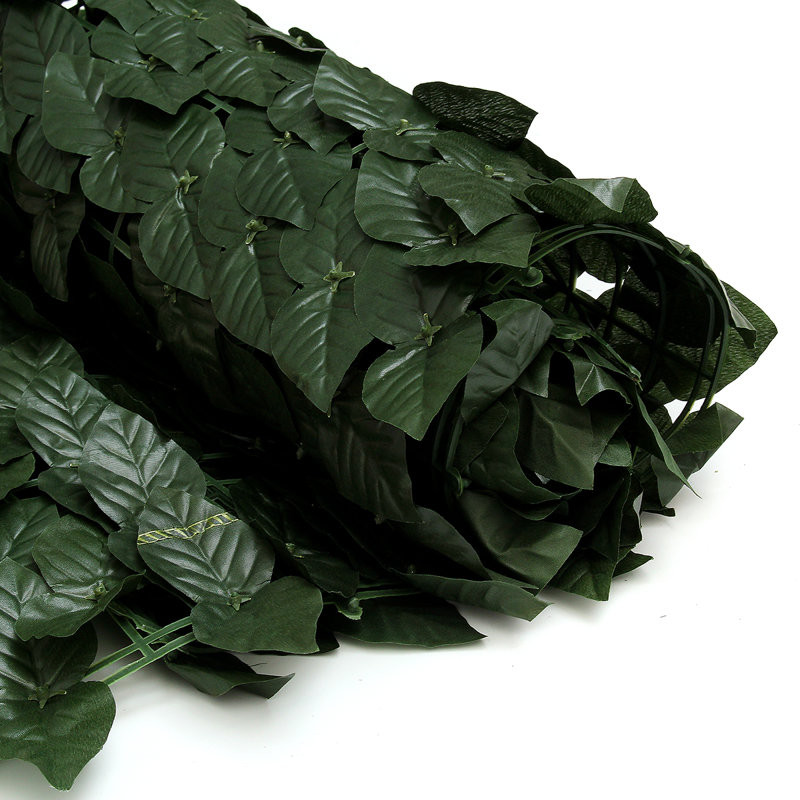 Artificial Evergreen Leaf Privacy Fence Panel