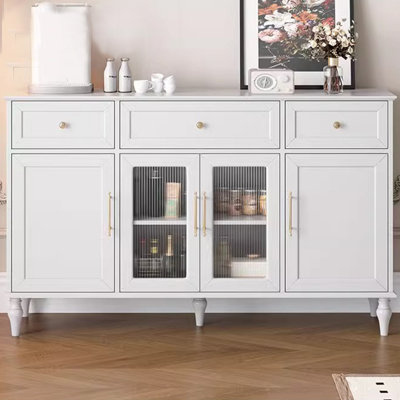 Armoire de rangement minimaliste vintage en bois massif