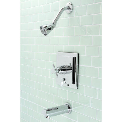 Kingston Brass Single-Handle Pressure Balanced Tub and Shower Faucet