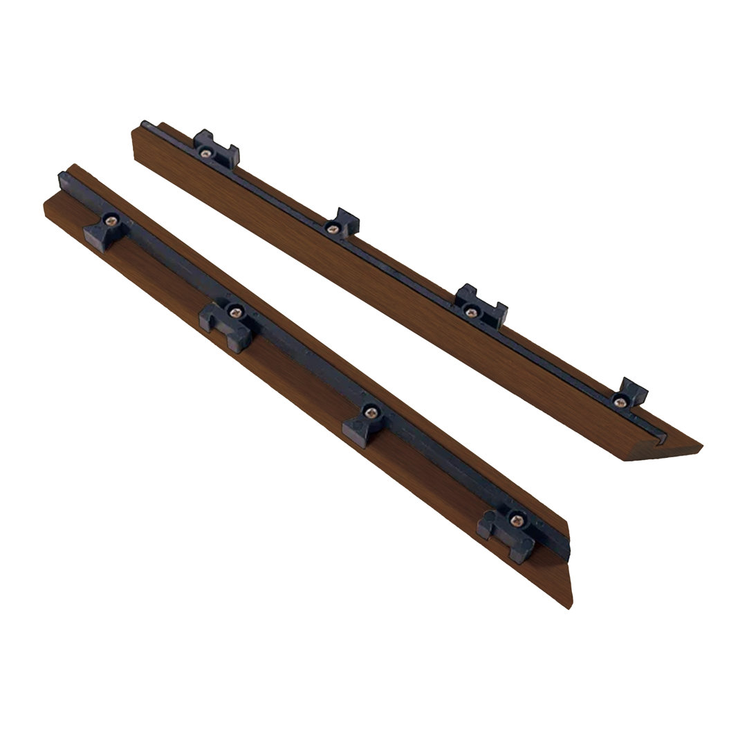 12'' L x 1'' W Composite Interlocking Deck Inward Corner Trim NewTechWood 