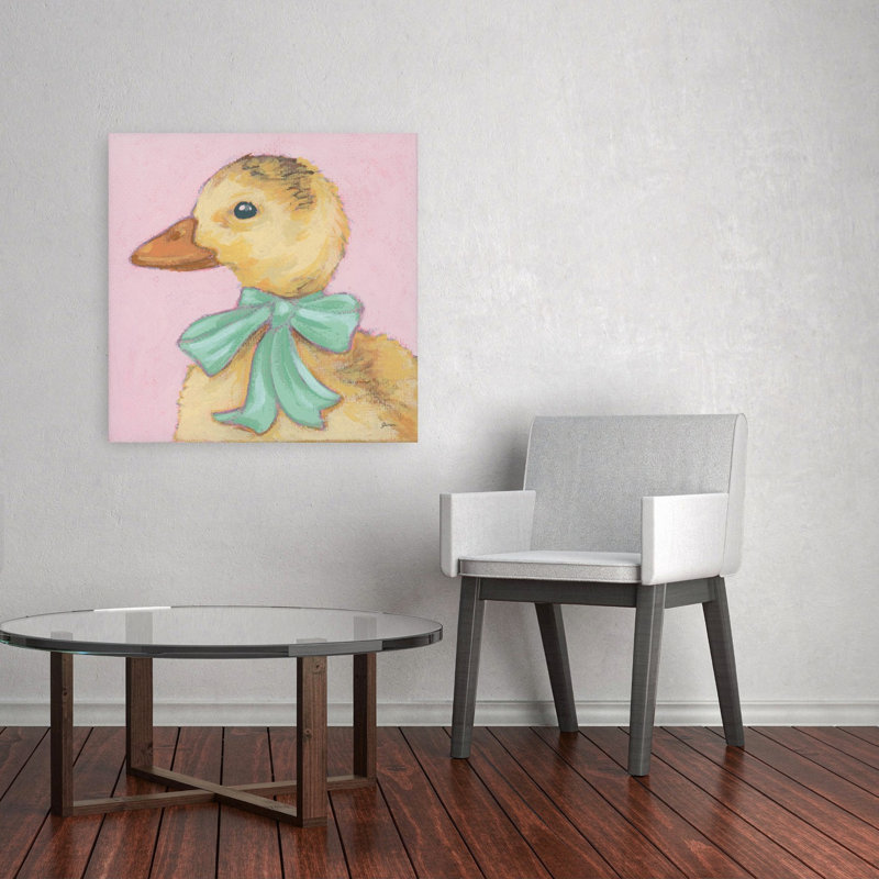Sweet Duckling II Contemporary Bird Duck Wildlife Wall Art Print