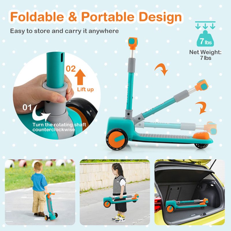 Scooter pour enfants Honeyjoy, Vert