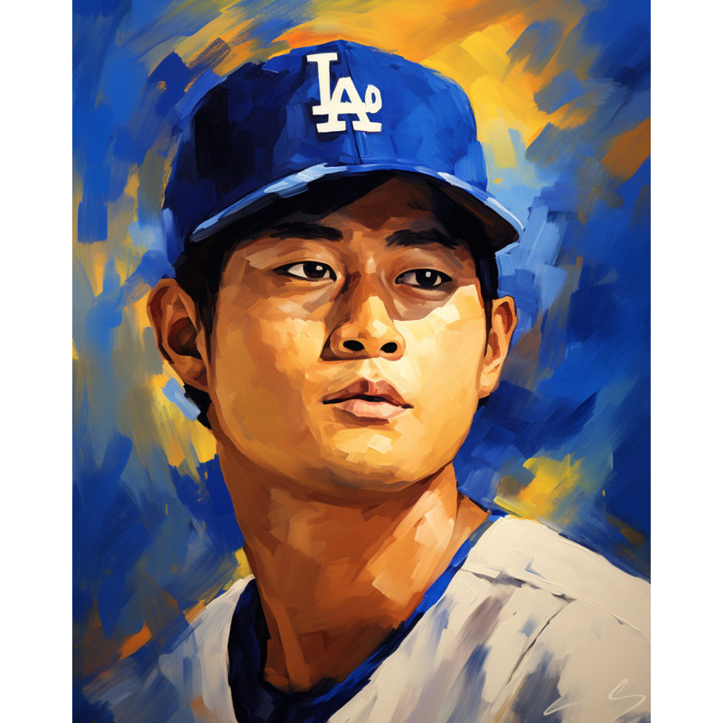 "Shohei Ohtani 2" sur toile, H 24 po x l 20 po
