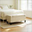 Banc de rangement moderne avec repose-pieds polyvalent, sièges confortables et rangement dissimulé pour les salons et les chambres