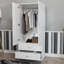 Maybery MDF & Particleboard Wardrobe-1175581450