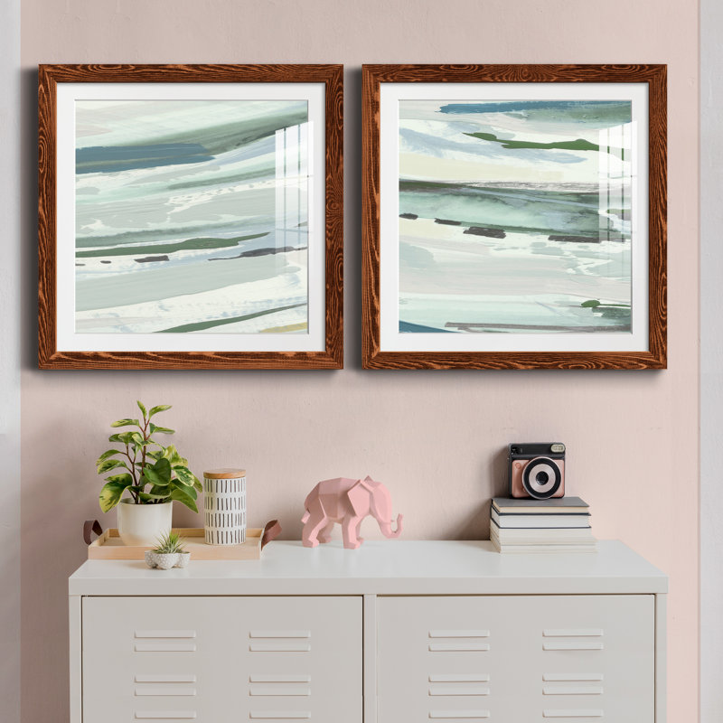" Upstate I " 2 - Pieces Painting Print, Maple, 31.5" H x 31.5" W x 1" D
