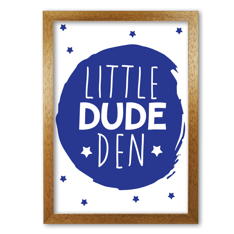 Little Dude Den Circle - Print, No Frame, 42 cm H x 30 cm W x 1 cm D