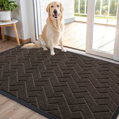 Tapis géométrique d'extérieur Welcome
