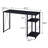 Black 2-Shelf Rectangular Writing Desk-125977898