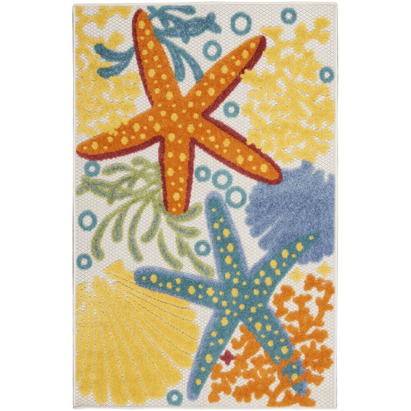 Tapis transitionnel multicolore Newton, Rectangle 2 pi 8 po x 4 pi