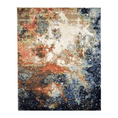 Hand Knotted Abstract Indoor Rug