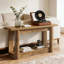 Table de vestibule à 2 niveaux, table de canapé d'entrée, console-1814340001