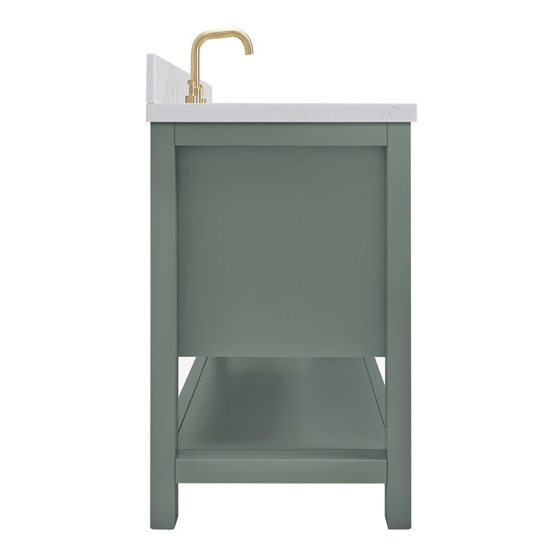 ARIEL Magnolia 48 Single Bathroom Vanity with Top, Vintage Green