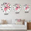 Arbre rouge en fleurs - Horloge murale traditionnelle-60280167