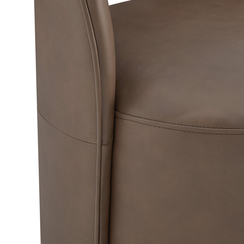 Chaise de salle à manger pivotante Neta, Sable