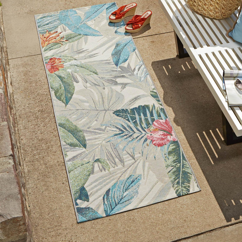 Anniston Multi Kula Indoor/Outdoor Modern Rug, Runner 2' x 8'