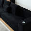 Canapé modulaire en velours côtelé Corduroy, sans assemblage, 5 sièges, porte-gobelets, noir, idéal pour un canapé relaxant avec siège intégré, coins de sieste doux-1659988525