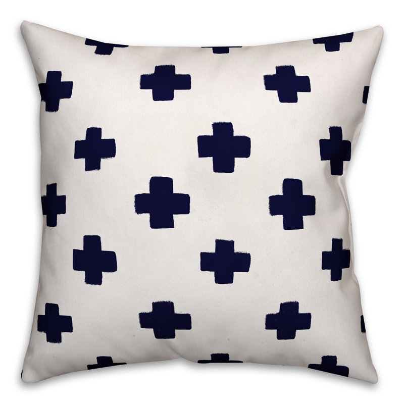 Geometric Reversible Throw Pillow, 18" x 18"